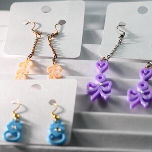 Set of Interchange EARRINGS SET OF THREE Pairs New